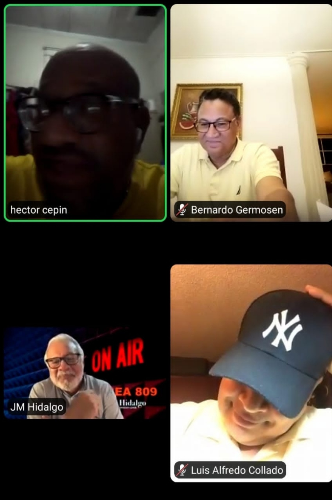 Entre anécdotas y vivencias, celebran magistral encuentro virtual entre la vieja y la nueva generación de&nbsp;Locutores