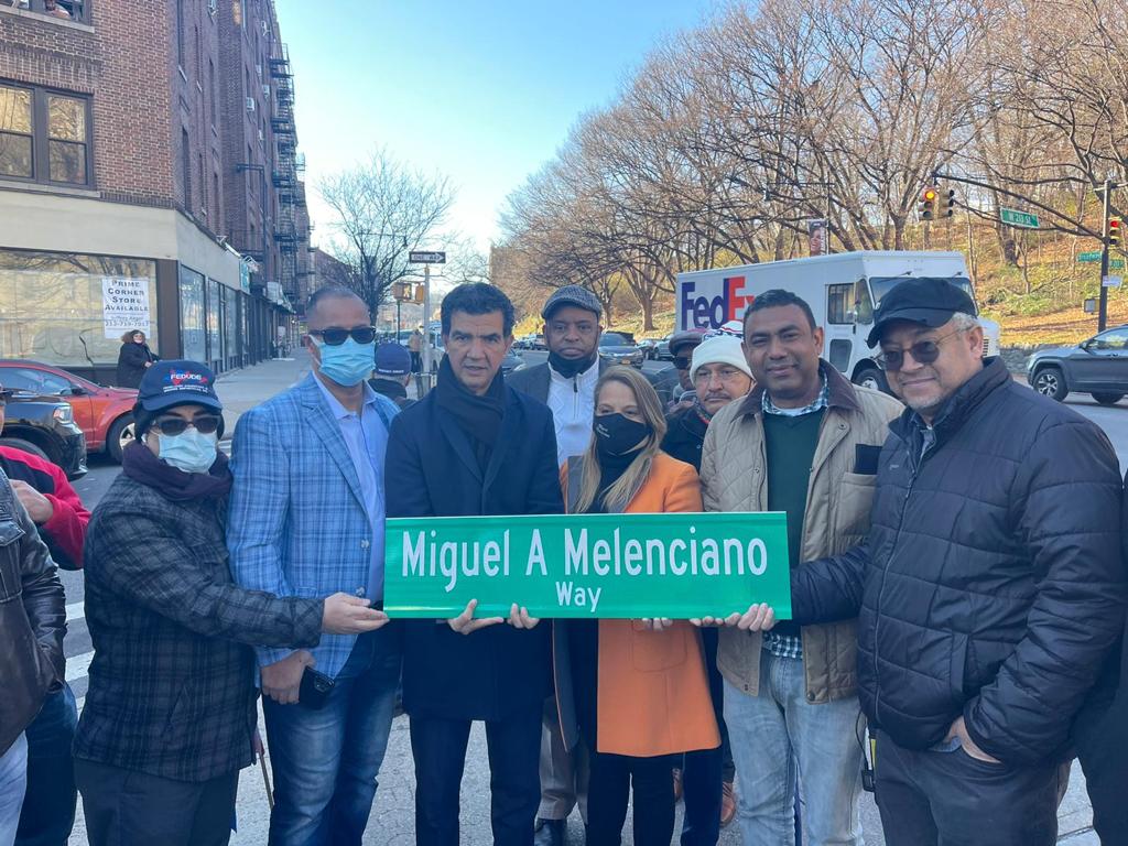 Comisionado del Transporte de Nueva York Ydanis Rodríguez y otros oficiales electos honran la memoria de Miguel A.&nbsp;Melenciano