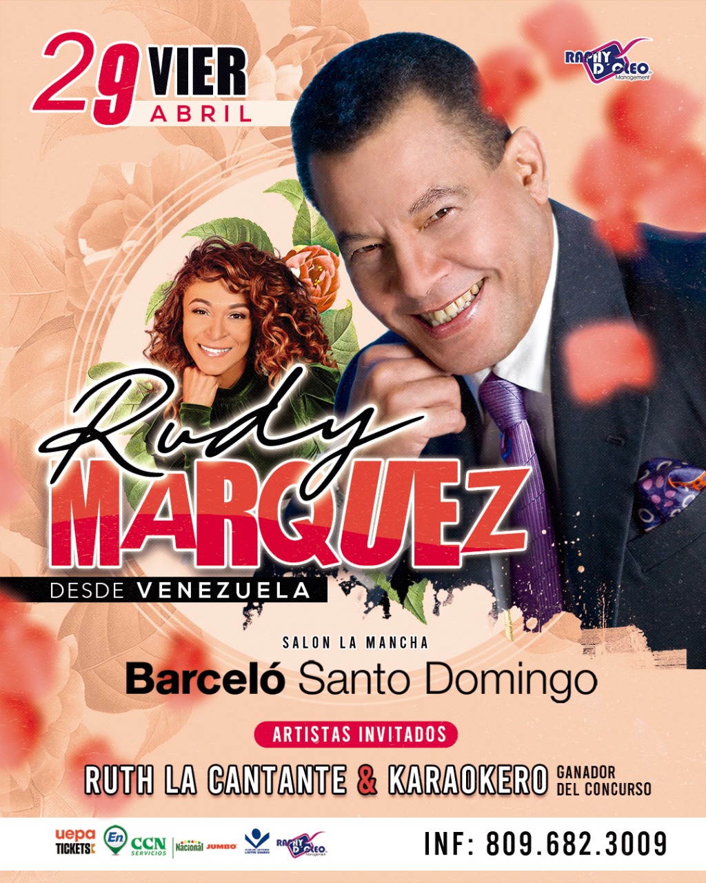 Rudy Márquez, Ruth La Cantante y Karaokeros Para Un Show en el Hotel&nbsp;Lina