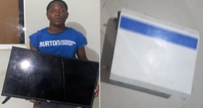 Apresan “con la mano en la masa” haitiano y dominicano con inversor y televisor robados en Santiago Rodríguez y&nbsp;Montecristi