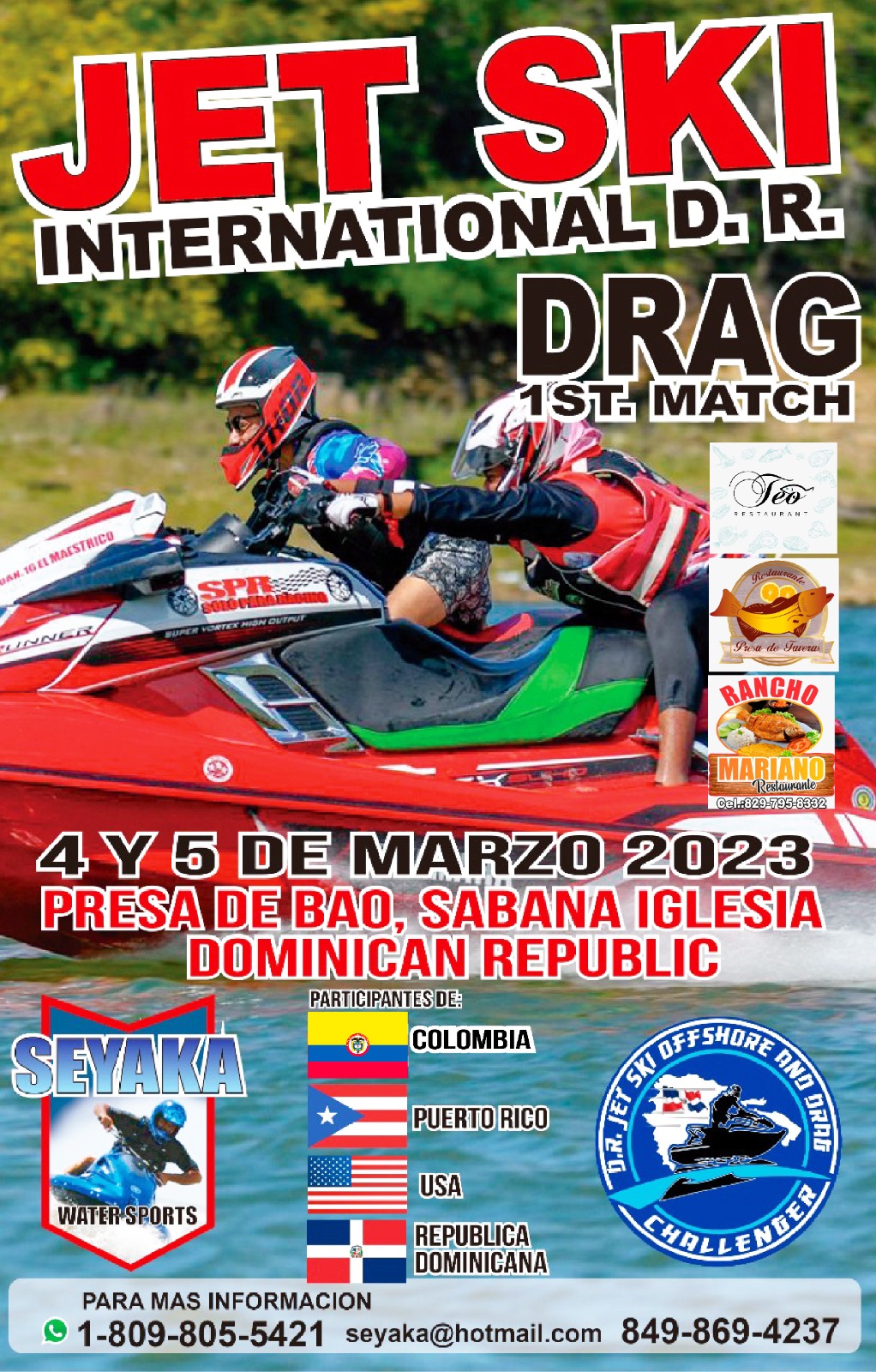 Realizarán 1ra. Etapa del D.R. Jetskit Drag 2023&nbsp;Internacional