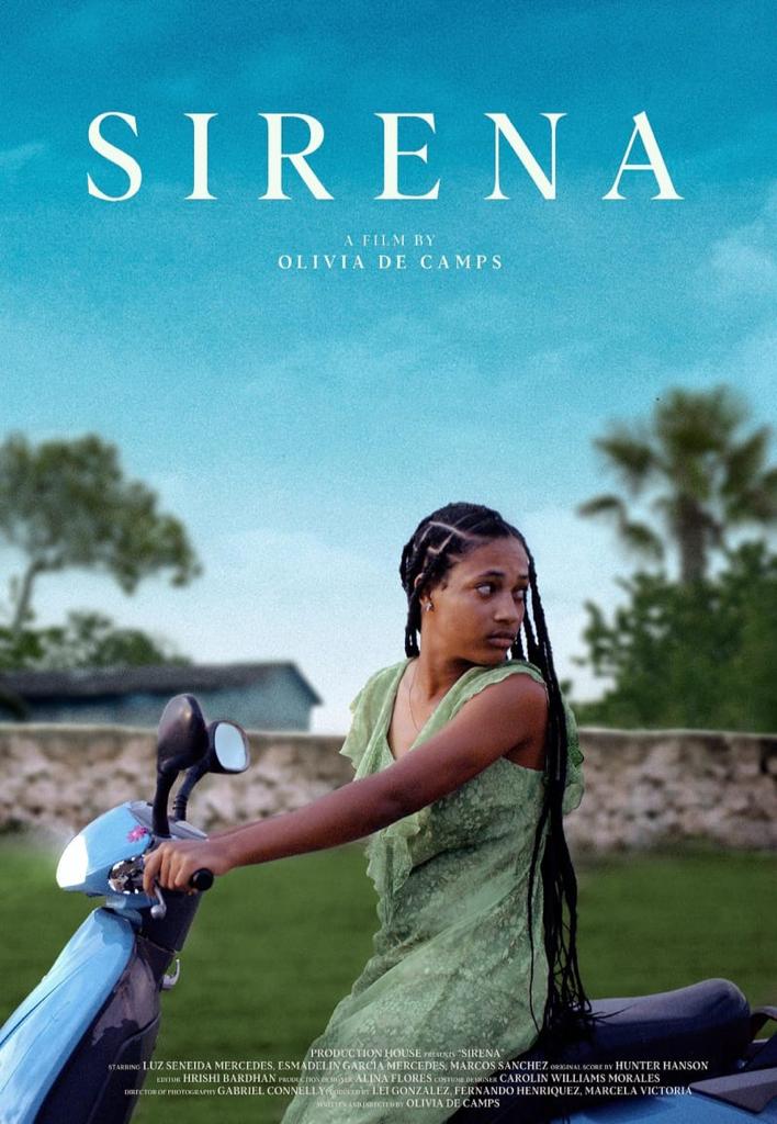 Sale póster de «Sirena» nuevo cortometraje de Olivia De Camps, directora dominico-estadounidense