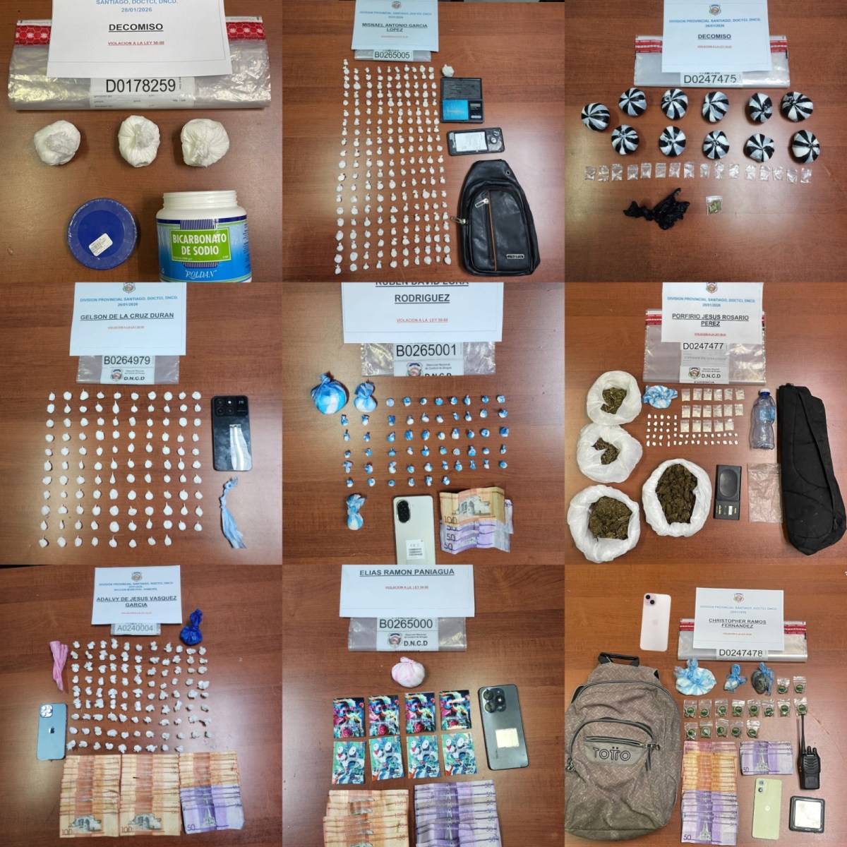 Ofensiva operativa contra el microtráfico de fortalece en toda la provincia de&nbsp;Santiago